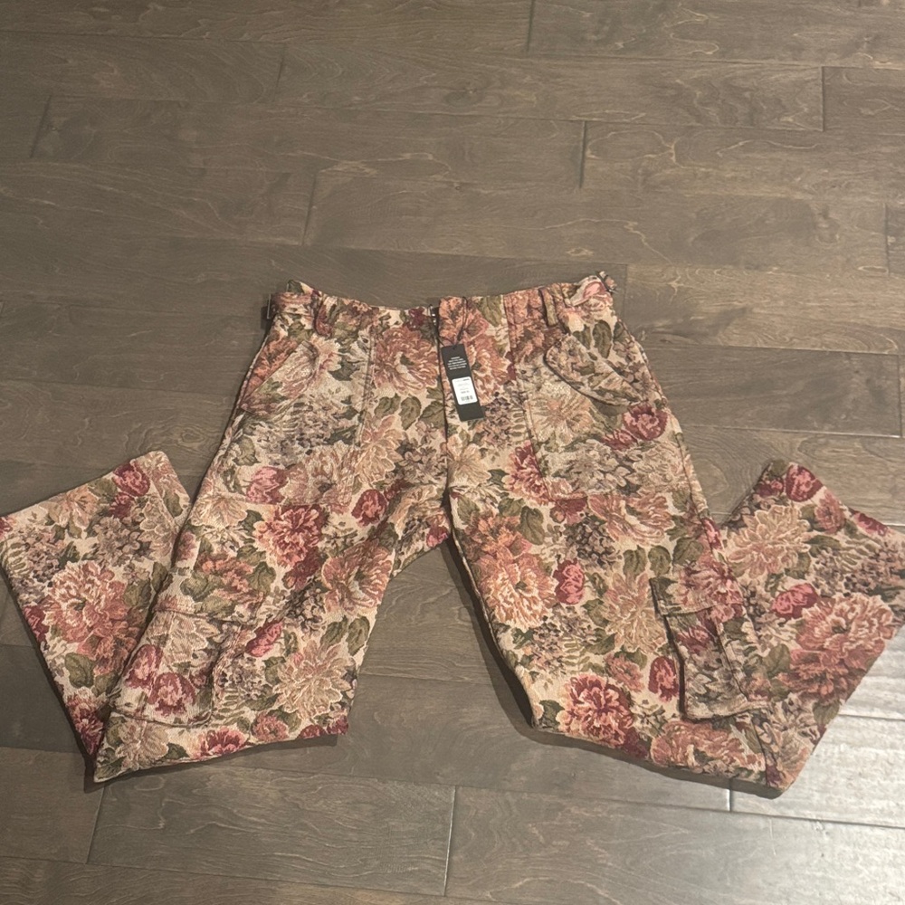 Fashion Nova Earthy Floral Tapestry Pants
